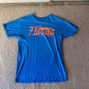 Billabong Surf Florida Alligator Eco Friendly T Shirt Blue Medium